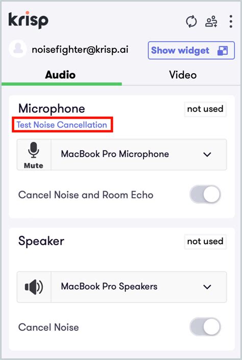 Test Noise Cancellation – Krisp Help