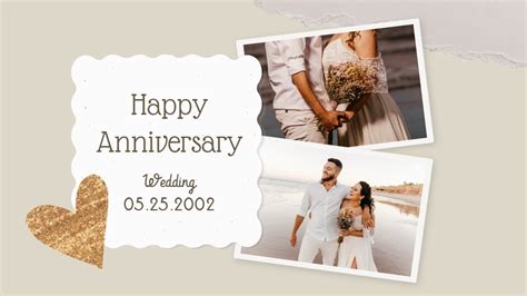 Free Happy Anniversary Slideshow Video Template Customizable