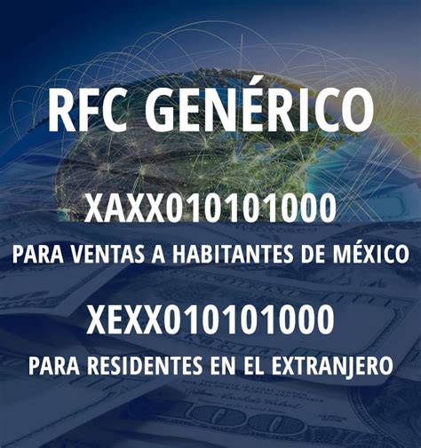 RFC genérico para público en general y RFC genérico para clientes