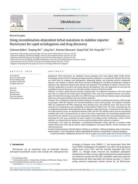 Pdf Using Recombination Dependent Lethal Mutations To Stabilize