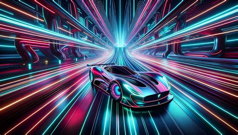 Neon car - Largest Oasis of Ai Art