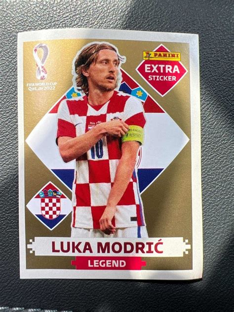 Figurinha Legend Luka Modric Dourada Extra Lbum Copa