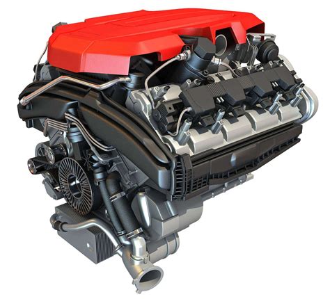 V8 Car Engine 3d Model By 3d Horse