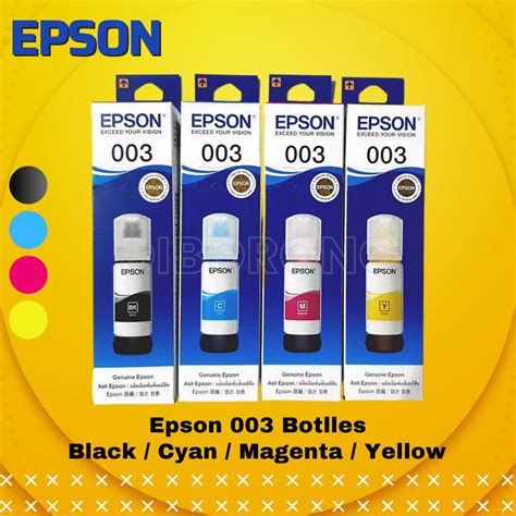 Jual Set Tinta Printer Epson Cmyk Original L L L