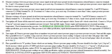 Dodge Ram 1500 P1762 Code Governor Pressure Sensor Offset Explained