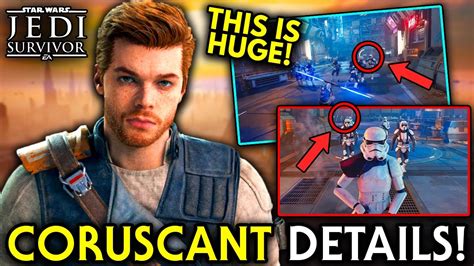 New Jedi Survivor Coruscant Gameplay Details Revealed Big News Update Youtube