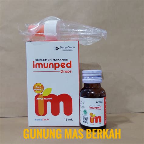 Jual Imunped Drops Sirup 15 Ml Menjaga Sistem Imun Tubuh Shopee