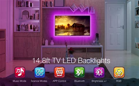 Amazon DAYBETTER LED Lights For TV TV Led Backlight 14 8ft For