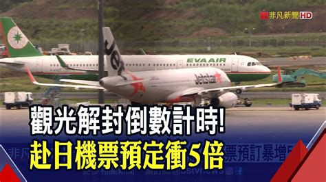 觀光解封倒數 全日空：赴日機票預訂暴增5倍 國際 Ustv 非凡新聞台