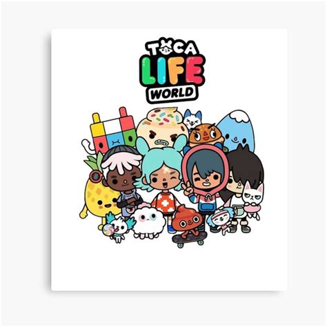 Toca Boca Toca Boca 2021 Toca Life World Canvas Print By Rajiinom