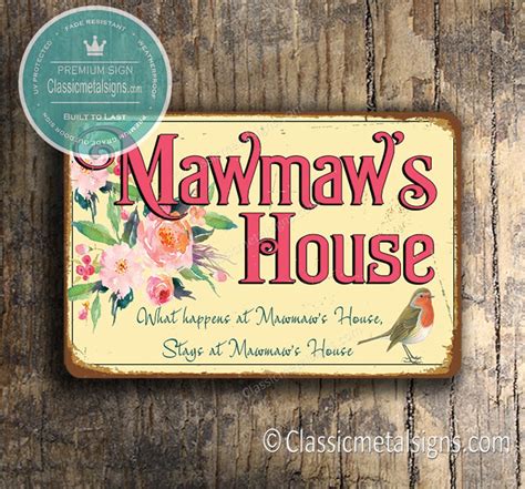 Gift for Mawmaw Mawmaw's House Sign Gift for Mawmaw - Etsy