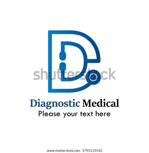 Diagnostic Medical Logo Template Illustration Suitable Stock Vector ...