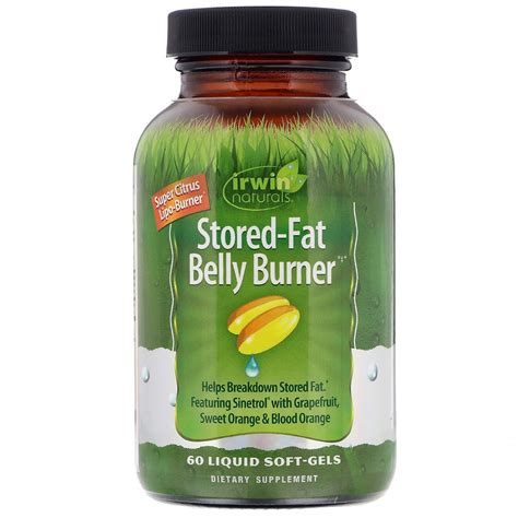 Irwin Naturals Stored Fat Belly Burner 60 Liquid Soft Gels Weight