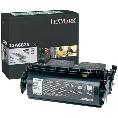 Lexmark 12A6835 Black High Capacity Return Programme Toner Cartridge