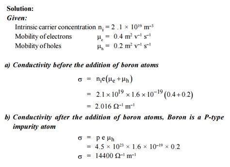 Solved Problems Semiconducting Materials