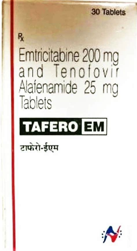 Tafero Em 25 Mg At Rs 1650 Bottle Tenofovir Alafenamide Tablets 25 Mg