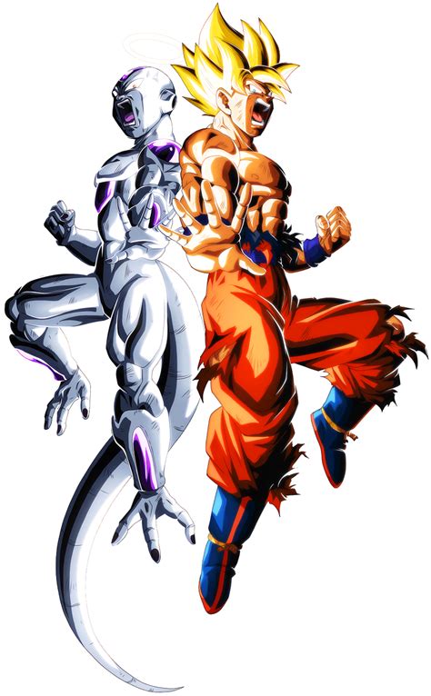 Goku And Frieza Dokkan Free Transparent Png Download Pngkey