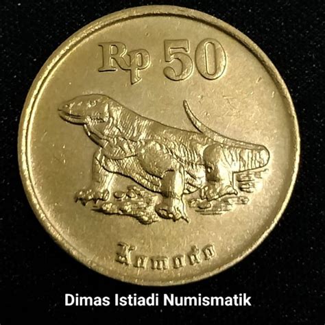 Jual Uang Kuno Koin 50 Rupiah 1991 1998 Komodo Sudah Dibersihkan