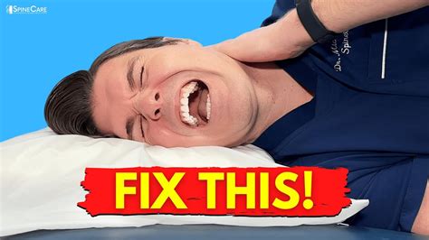 instantly relieve neck pain  sleeping wrong youtube