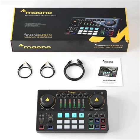 Maono Ame Professional Sound Card Condenser Microphone Set Maonocaster