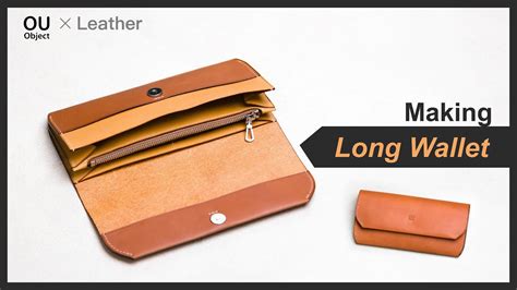 Leather Making A Handmade Long Wallet With Zipper Coin Purse Diy