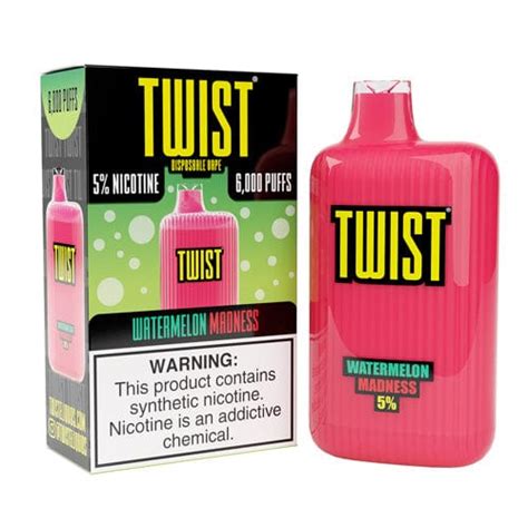 Twist 6000 Disposable Vape 5 6000 Puffs Watermelon Madness