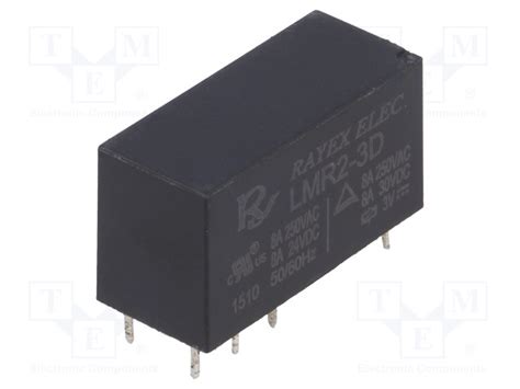 Relay Electromagnetic Dpdt Ucoil Vdc A Vac A Vdc Vismatech