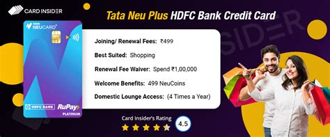 Tata Neu Plus Hdfc Bank Credit Card Features Benefits Apply Now