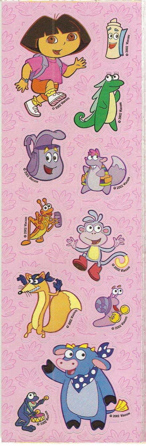 Sandylion Vintage Dora The Explorer Scrapbooking Stickers Lot Of