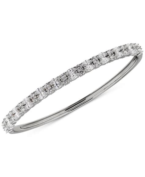 Arabella Swarovski Bangle Bracelet In Sterling Silver Swarovski