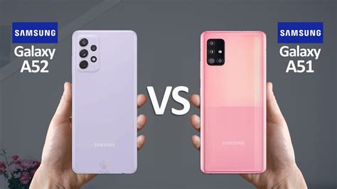 Samsung Galaxy A52 Vs Samsung Galaxy A51 5g Youtube