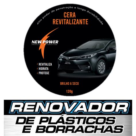 Cera Automotiva de Carnaúba original Revitalizadora de plastico