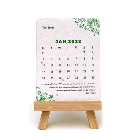 Plantable Calendar (Wooden Stand) – Mom’s Charm