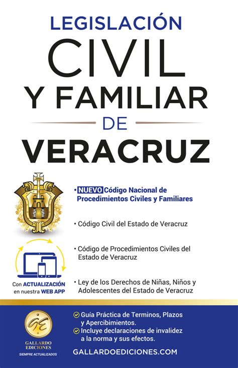 Legislación Esencial Civil y Familiar de Veracruz 2024 Gallardo Ediciones