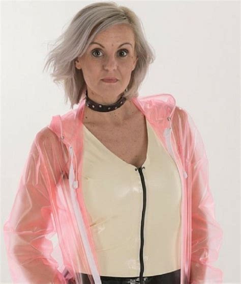 Pin By Carl Northfield On Mature Woman In Pvc Plastic Pink Raincoat