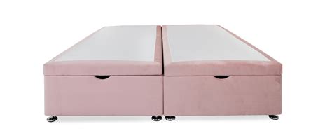 Respa 6ft Super King Full Opening Divan Base In Quartz Pink Fabric