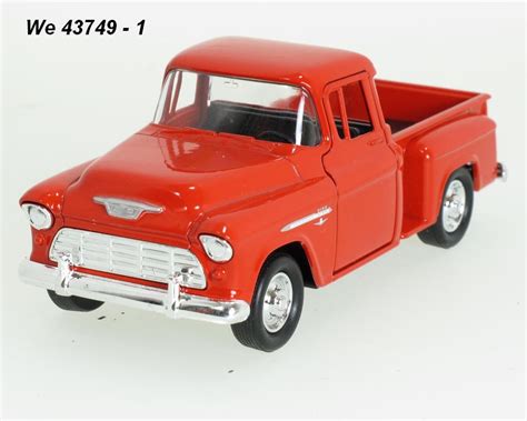 Welly 1 34 39 Chevrolet 1955 Stepside Red Code Welly 43749 Modely