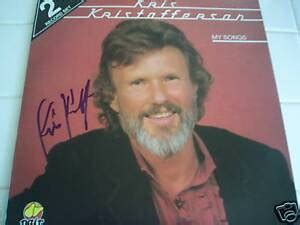 KRIS KRISTOFFERSON SIGNED LP ALBUM MY SONGS PROOF! WILLIE NELSON ...