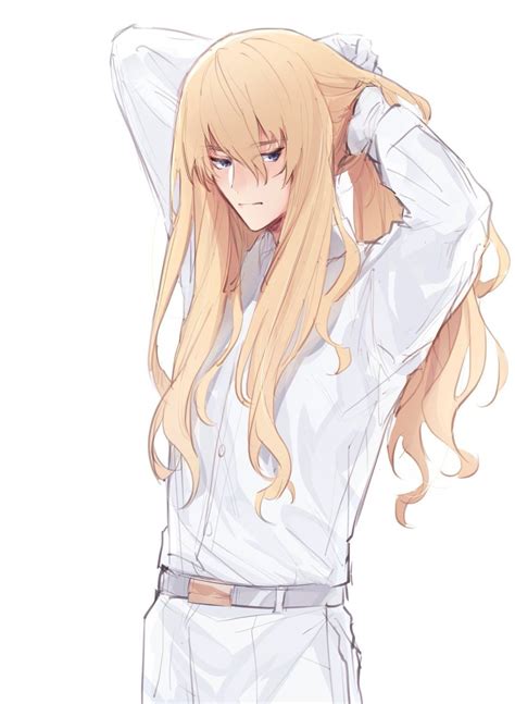 Safebooru 1boy Androgynous Arms Behind Head Belt Blonde Hair Fategrand Order Fate Series