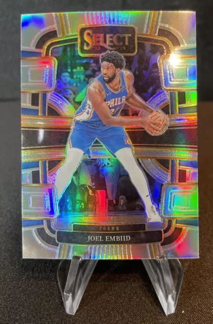 2023 24 PANINI SELECT 4 Joel Embiid Concourse Argento Prizm