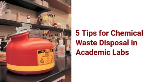 Chemical Waste Disposal In Academic Labs Justrite Youtube