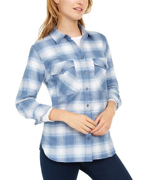 Pendleton Cotton Elbow Patch Plaid Flannel Shirt Macys