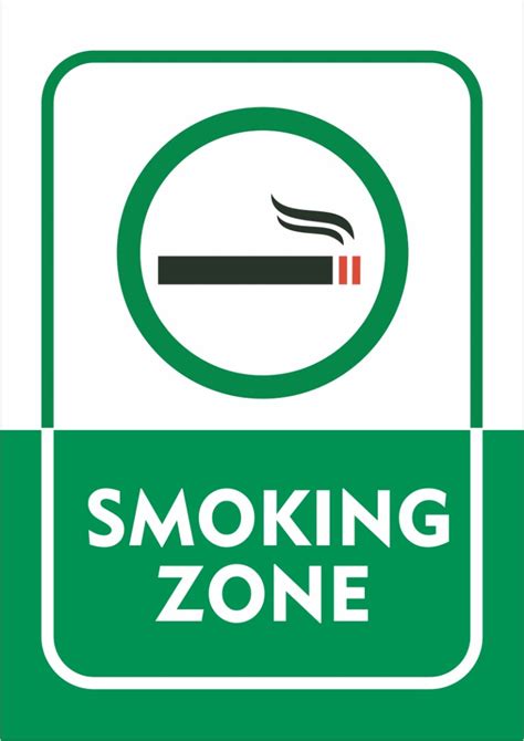 Customized Designated Smoking Area Signage Hse Market Ghana