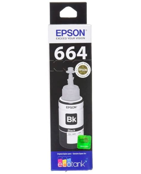 BOTELLA DE TINTA EPSON T664 NEGRA Gameplanet