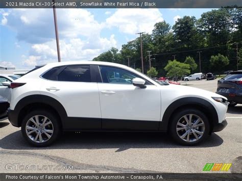 Snowflake White Pearl Mica 2021 Mazda Cx 30 Select Awd Black