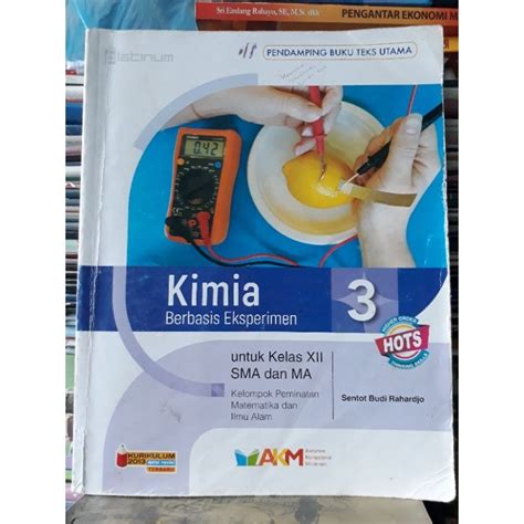 Jual Buku Kimia Berbasis Eksperimen Hots Akm Kelas Xii Sma Ma