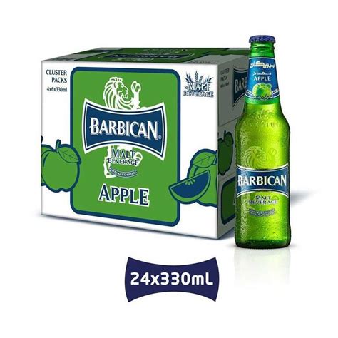 Barbican Apple Malt Beverage 330ml Pack Of 24 Non Alcoholic Falcon