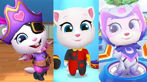 Talking Tom Gold Run Vs Hero Dash Carnival Angela Vs Pirate