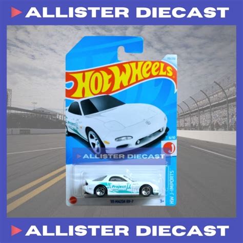 PUTIH Hot Wheels Mazda RX White Hotwheels Mazda RX White Hot Wheels Mazda RX Project U
