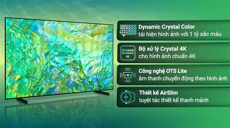 Smart Tivi Samsung 4K 65 inch UA65CU8000 Giá Điện Máy Xanh khuyến mãi